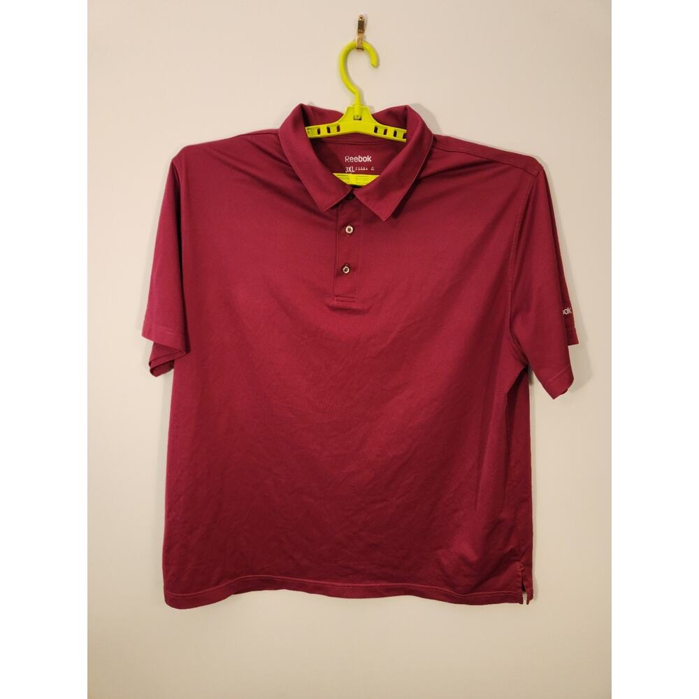 Reebok Golf Polo Shirt Mens 3XL Pink Short Sleeve Preppy Athleisure - Picture 4 of 12